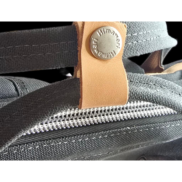 Himawari Gray Backpack Purse Wide Opening Canvas Travel Laptop BackpackStyle - Picture 11 of 16